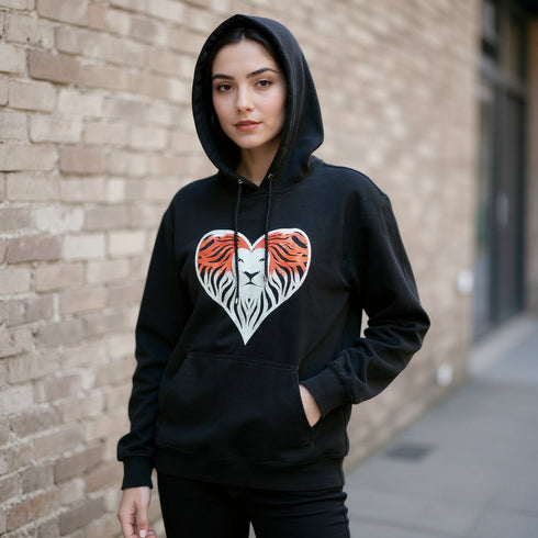 l.e.r.o.c. lion logo hoodie